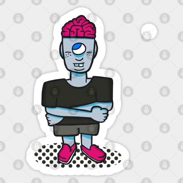 Smart Brains Sticker by chawlie